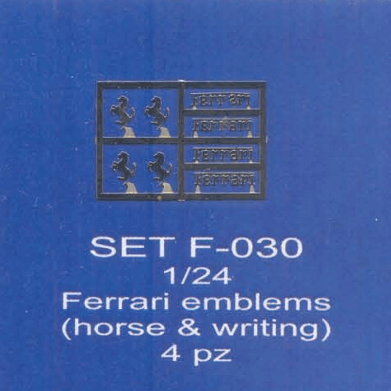 ABC ACCESSORI-SPARE PARTS SETF030 CAVALLINI + SCRITTA FERRARI/FERRARI WRITING AN