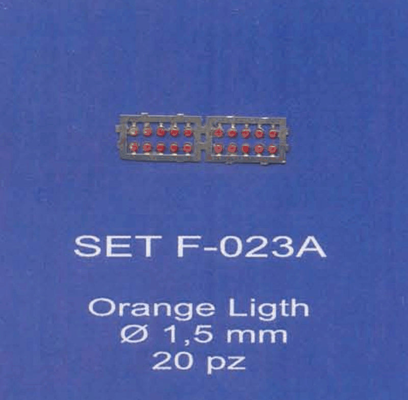 ABC ACCESSORI-SPARE PARTS SETF023A FANALINI ARANCIO Ø 1,5 mm/ORANGE HEADLIGHT
