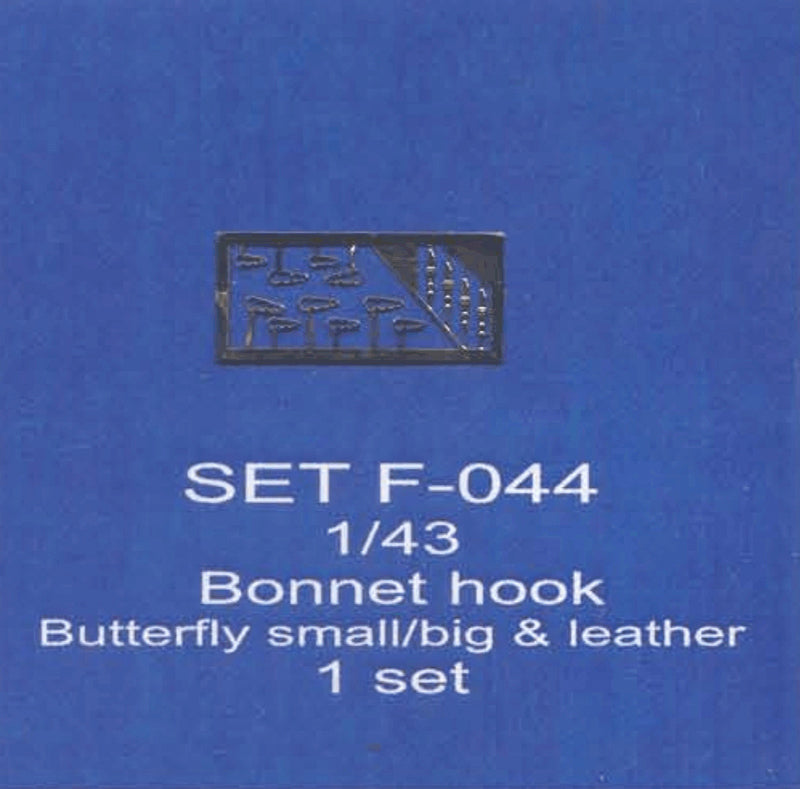 ABC ACCESSORI-SPARE PARTS SETF044 CHIUDICOFANO A FARFALLA E CUOIO/ BUTTERFLY AN