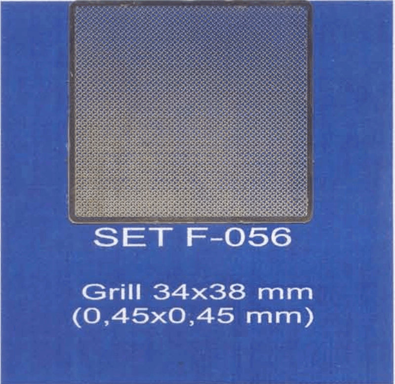 ABC ACCESSORI-SPARE PARTS SETF056 RETINE/GRILL 38x 38 mm (HOLE 0,45x0,45 mm) (1