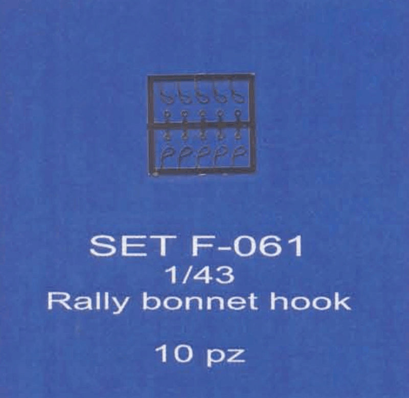 ABC ACCESSORI-SPARE PARTS SETF061 CHIUDICOFANO RALLY/ RALLY BONNET HOOK (10 SET)