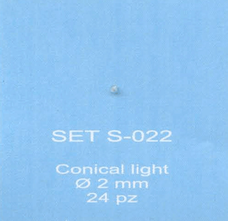 ABC ACCESSORI-SPARE PARTS SETS022 FANALINO CONICO TRASPARENTE - CONICAL LIGHT Ø