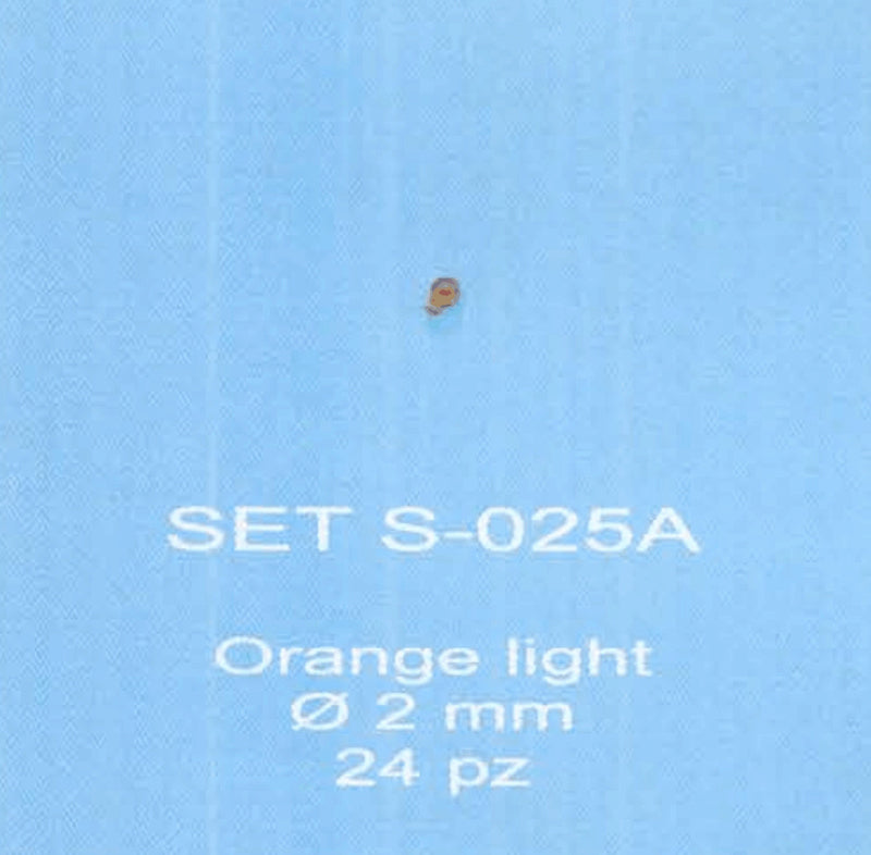 ABC ACCESSORI-SPARE PARTS SETS025A FANALINO ARANCIONE / ORANGE LIGHT Ø 2 mm.(24