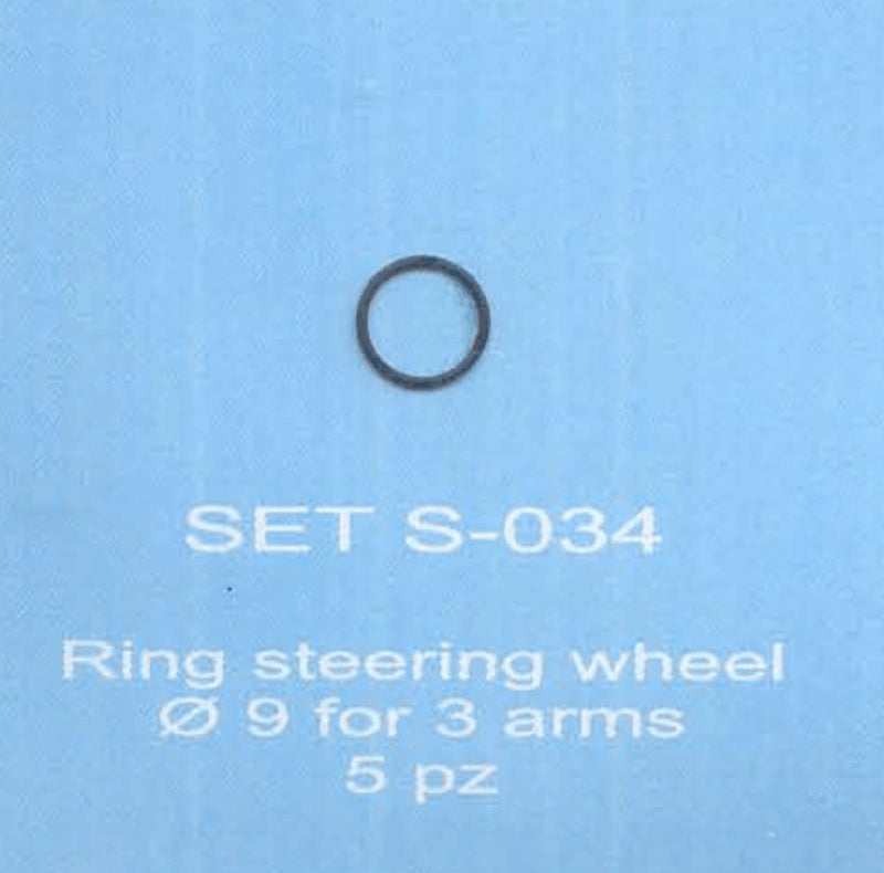 ABC ACCESSORI-SPARE PARTS SETS034 GHIERA VOLANTE x 3 RAZZE (TYPE 4) - RING STEE