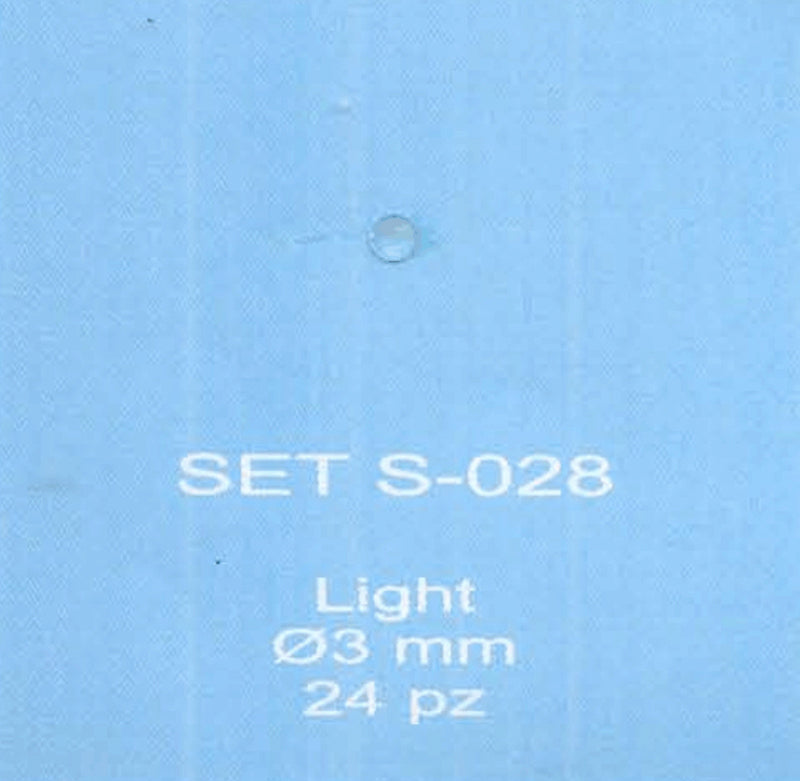 ABC ACCESSORI-SPARE PARTS SETS028 FANALINO TRASPARENTE / TRANSPARENT LIGHT Ø,3
