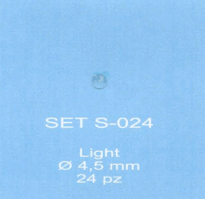 ABC ACCESSORI-SPARE PARTS SETS024 FANALINO BIANCO -TRANSPARENT LIGHT Ø 4,5 (24