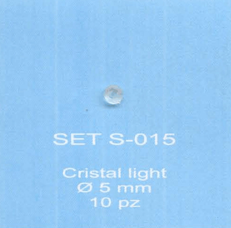 ABC ACCESSORI-SPARE PARTS SETS015 VETRI FARI - CRISTAL LIGHT Ø 5 mm.- (10 PZ)