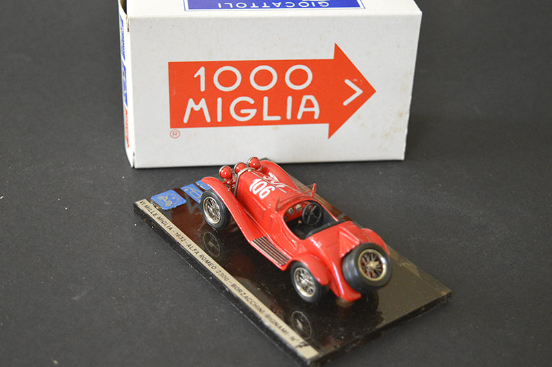 ABCxBRUNERI 1932 ALFA ROMEO 2300 VI MILLE MIGLIA 1932 BORZACCHINI-BIGNAMI # 106