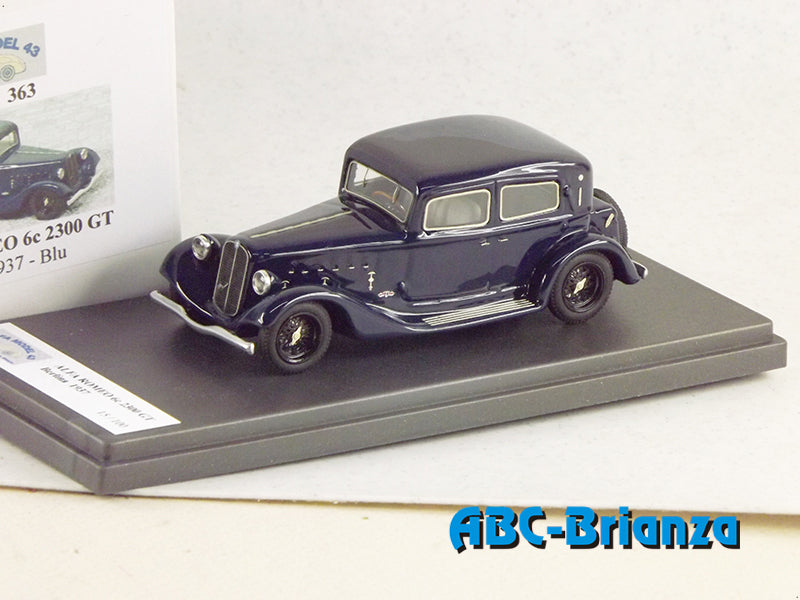 ALFA MODEL AM43363 ALFA ROMEO 6C 2300 GT BERLINA 1937 BLUE