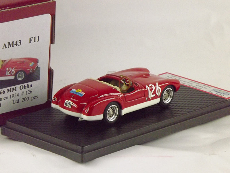 ALFA MODEL AM43F11 FERRARI 166 MM OBLIN TOUR DE FRANCE 1954 # 126 HERZET-BIANCHI
