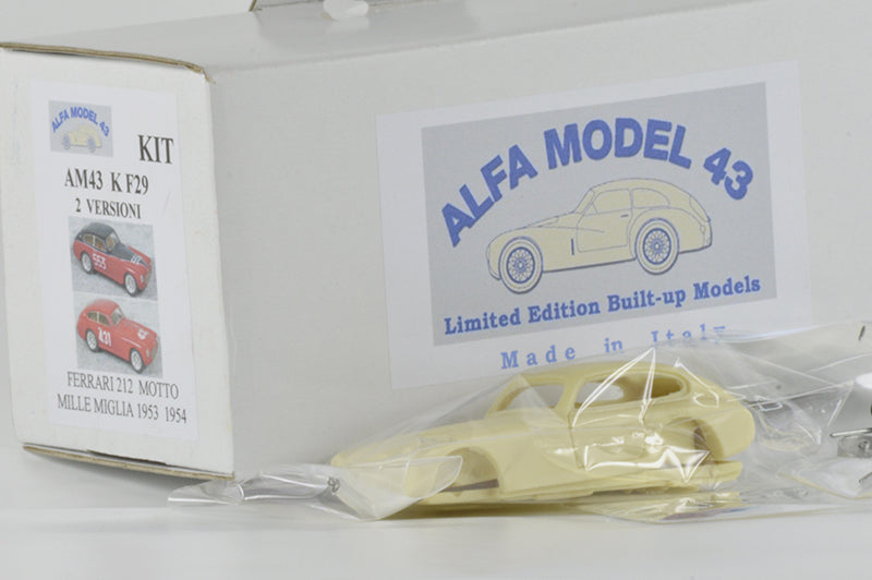 ALFA MODEL AM43KF29 FERRARI 212 EXPORT MOTTO MILLE MIGLIA 1954 # 553 MINZONI-BRINCI-MILLE MIGLIA 1953 #431 CHEC