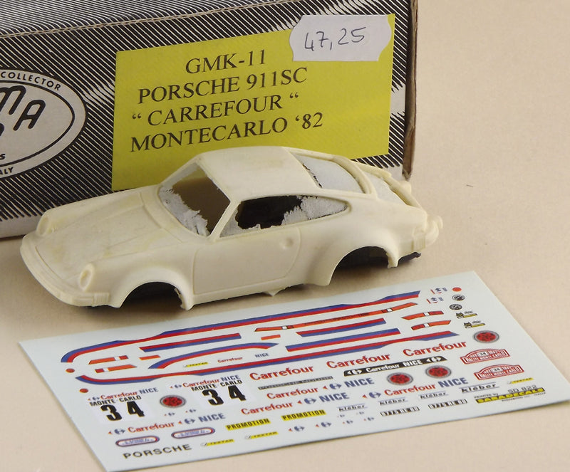 GAMMA MODELS GMK011 PORSCHE 911 SC "CARREFOUR" MONTECARLO 1982