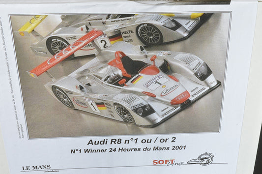 LE MANS MINIATURES LM124051K Audi R8 n°1 Winner Le Mans 2001