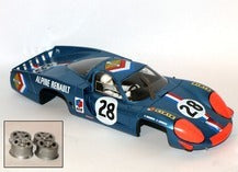 LE MANS MINIATURES LMSLOT124001-28K ALPINE RENAULT A220 LE MANS 1968 #28