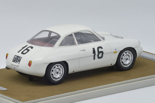 TECNOMODEL TM18-042F ALFA ROMEO GIULIETTA SZ 1960 MONZA COPPA INTEREUROPA #16 KIM