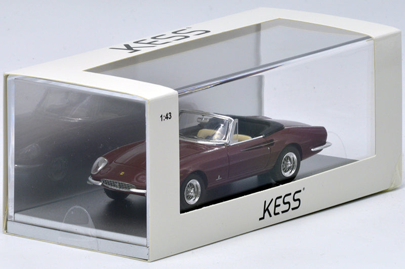 KESS43056281 FERRARI 365 CALIFORNIA SPIDER OPEN 1966 METALLIC BORDEAUX