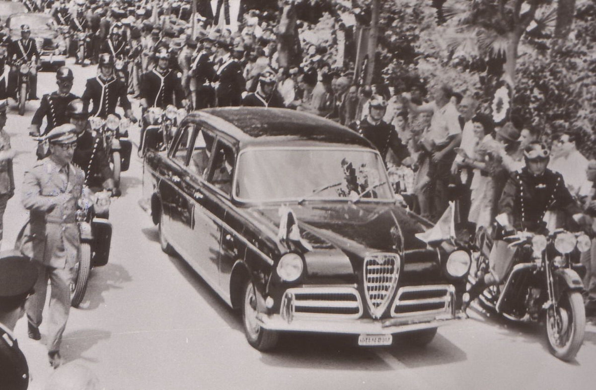 ABC379 ALFA ROMEO 1900L MINISTERIALE FRANCIS LOMBARDI 1952 (VISITA C.DE GAULLE MILANO 1959)