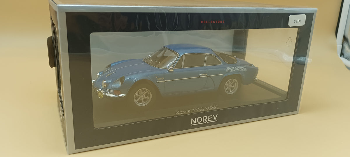 NOREV - NV185307 - 185307 ALPINE A110 1600S 1972 BLUE WITH SIDE LOGO