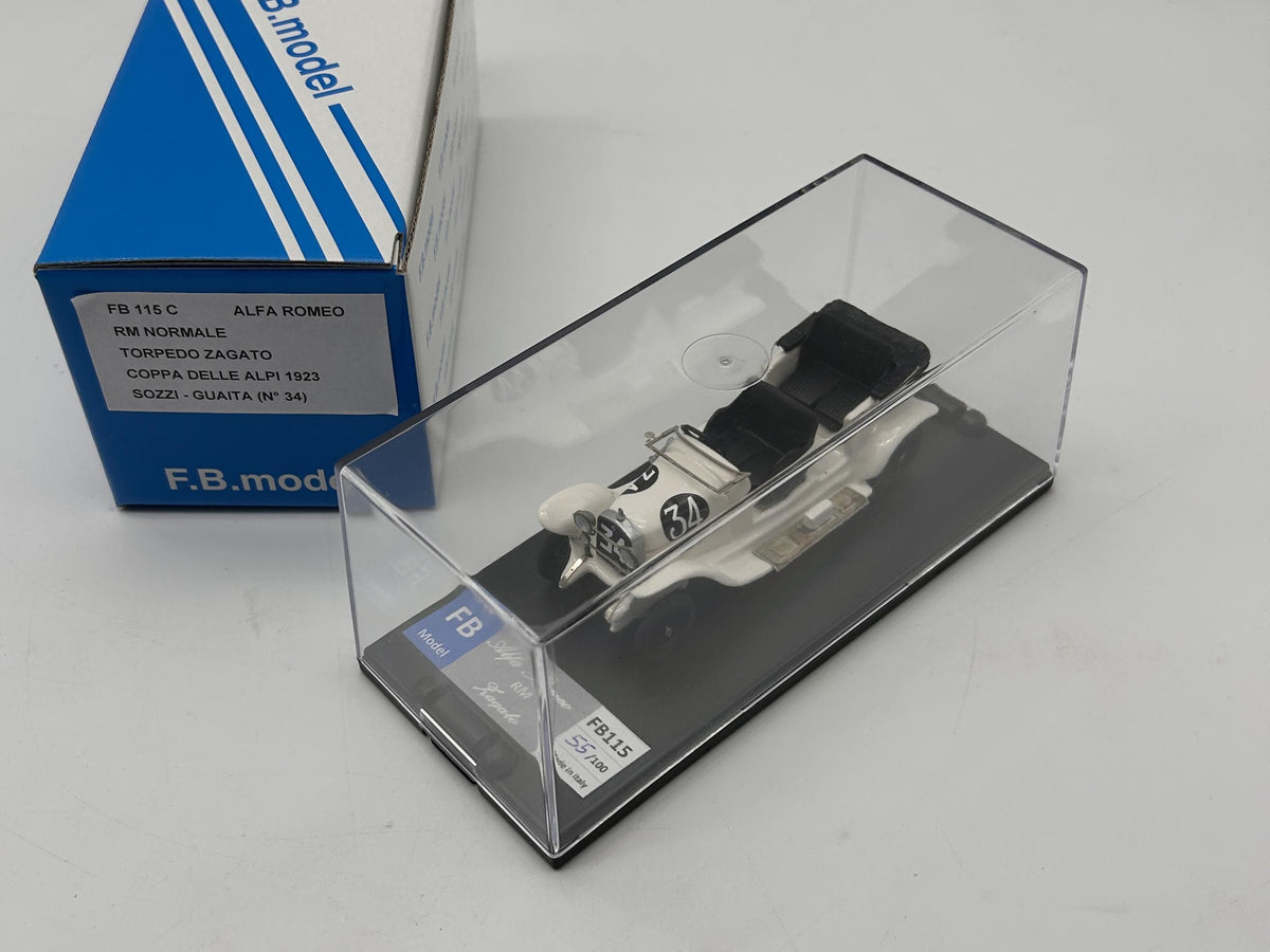 FB MODEL FBM115C ALFA ROMEO RM NORMALE TORPEDO ZAGATO COPPA DELLE ALPI SOZZI-GUAITA #34