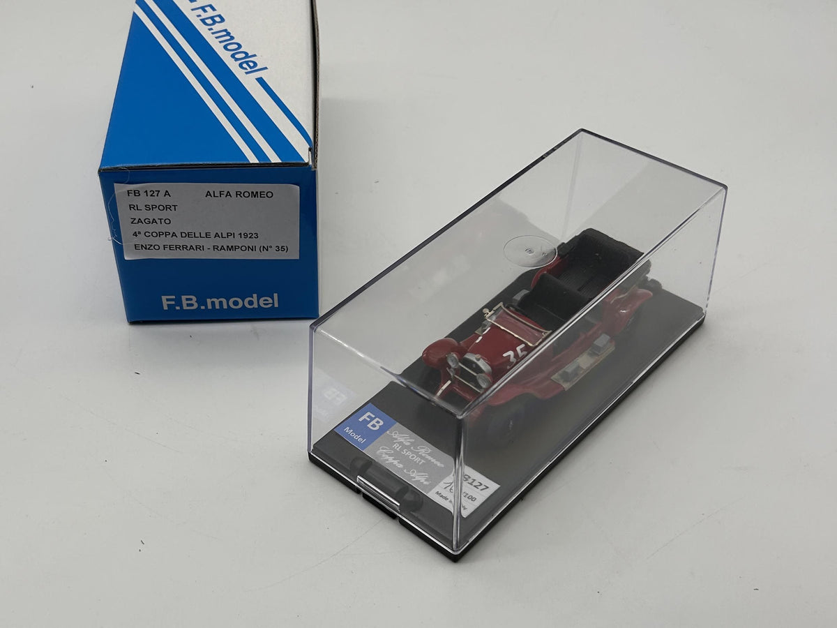 FB MODEL FBM127A Alfa Romeo RL Sport Zagato Coppa delle Alpi 1923 driver Enzo Ferrari-Rampini # 35