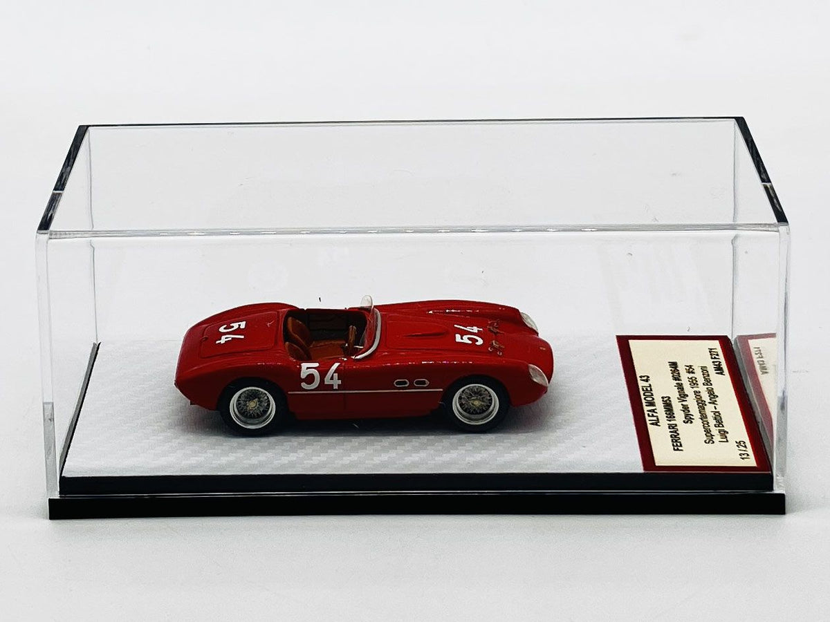 ALFA MODEL AM43F271 FERRARI 166MM 53 SPYDER VIGNALE CH0264M SUPERCORTEMAGGIORE 1955 N.54 BETTIOL BENZONI