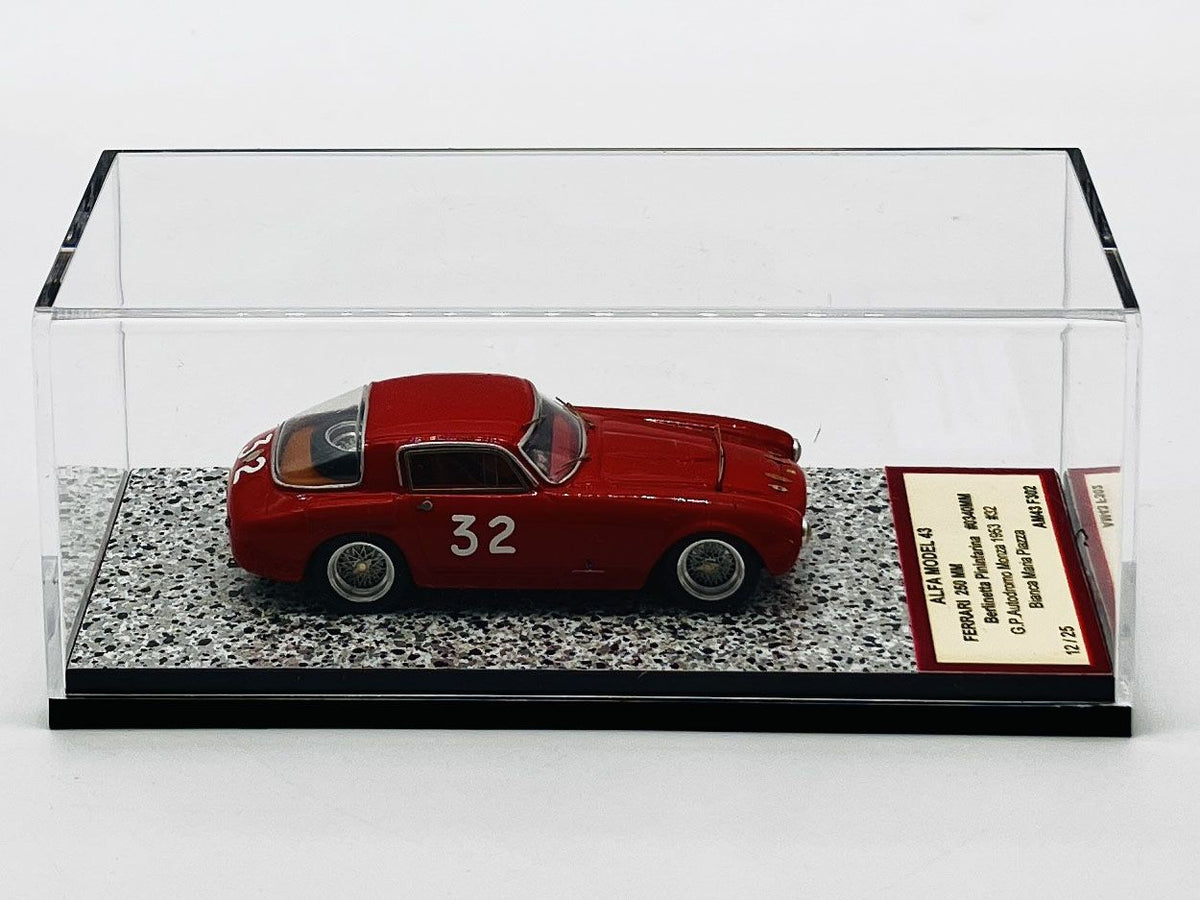 ALFA MODEL AM43F302 FERRARI 250 MM BERLINETTA PININFARINA N.0340MM G.,P. AUTODROMO MONZA 1954 N.32 BIANCA M.PIAZZA