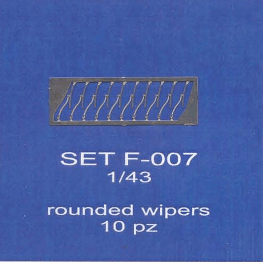 ABC ACCESSORI-SPARE PARTS SETF007 TERGICRISTALLI-SPAZZOLA TONDA-ROUNDED WIPER(10