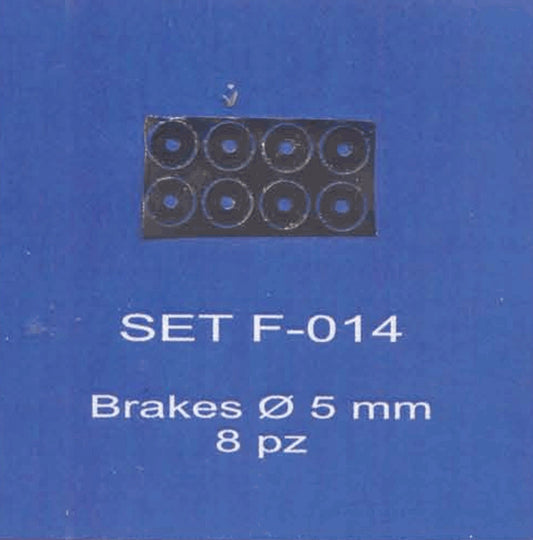 ABC ACCESSORI-SPARE PARTS SETF014 DISCHI FRENI - BRAKES DIAM. 5 MM. (8 pcs)