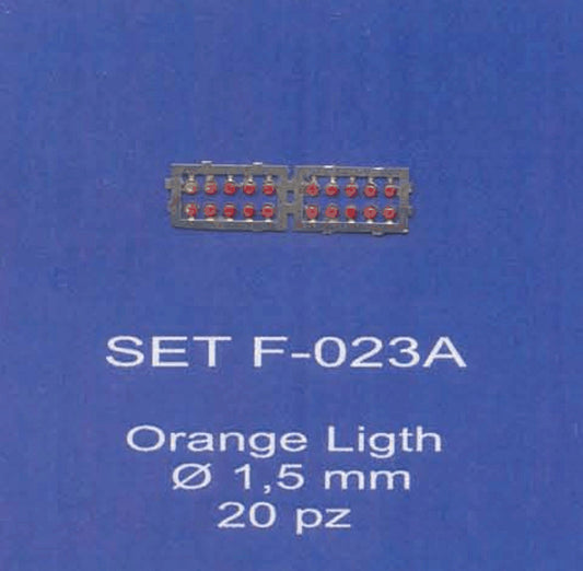 ABC ACCESSORI-SPARE PARTS SETF023A FANALINI ARANCIO Ø 1,5 mm/ORANGE HEADLIGHT