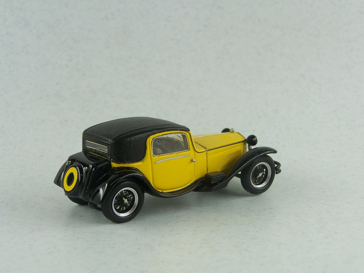 ABC067 - ALFA ROMEO 1750 GTC COUPEÂ’ ROYAL TOURING "INCURRO DIEM" 1931 YELLOW/BLACK