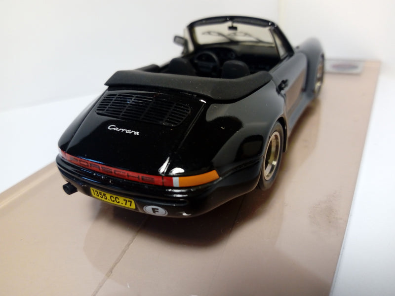 AMR1110 POSCHE 911 "STROSEK" CABRIOLET 1988 BLACK