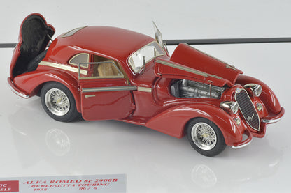 ALFA MODEL AM43AM02R ALFA ROMEO 8C 2900 B BERKINETTA TOURING 1938 RED
