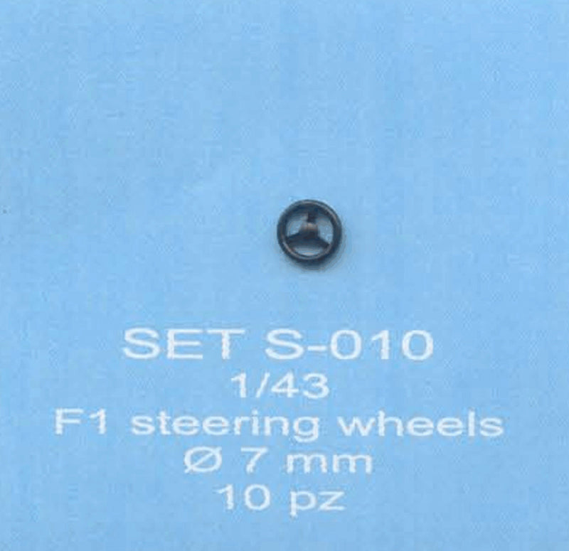 ABC ACCESSORI-SPARE PARTS SETS010 VOLANTE F.1 - F1 STEERING WHEELS Ø 7 mm. (10
