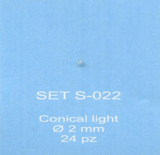 ABC ACCESSORI-SPARE PARTS SETS022 FANALINO CONICO TRASPARENTE - CONICAL LIGHT Ø