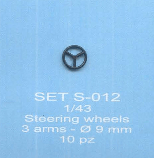 ABC ACCESSORI-SPARE PARTS SETS012 VOLANTE A 3 RAZZE PIANO-FLAT STEERING WHEEL 3