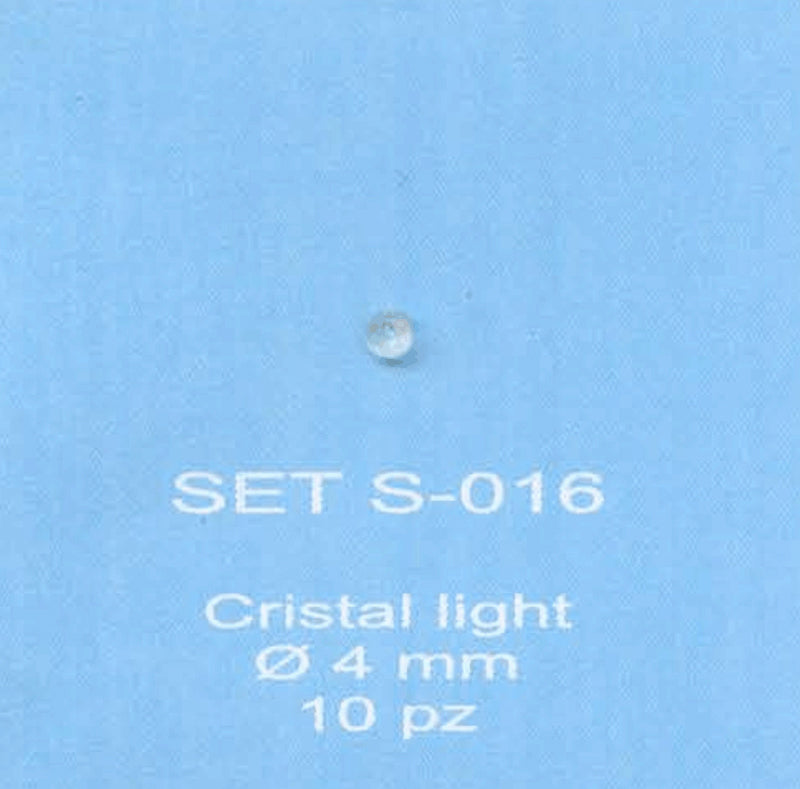 ABC ACCESSORI-SPARE PARTS SETS016 VETRI FARI - CRISTAL LIGHT Ø 4 mm.- (10 PZ)