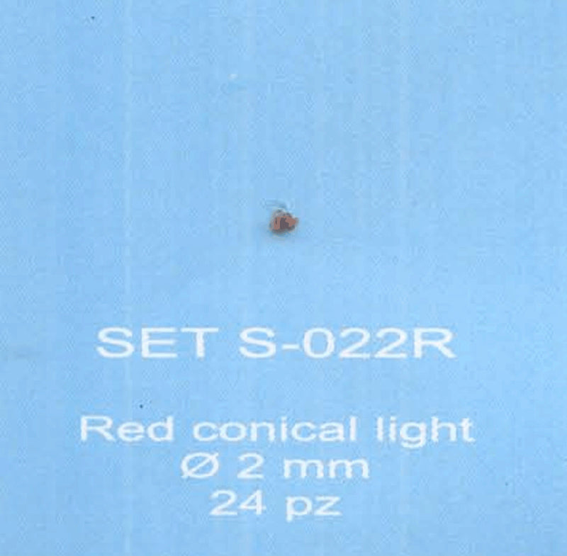 ABC ACCESSORI-SPARE PARTS SETS022R FANALINO CONICO ROSSO- CONICAL RED LIGHT Ø