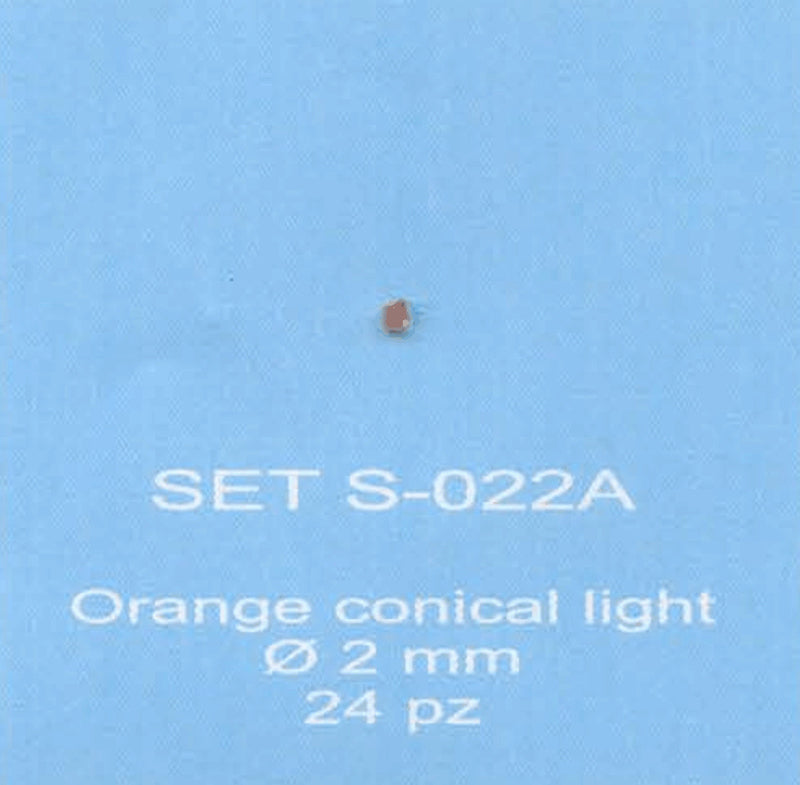 ABC ACCESSORI-SPARE PARTS SETS022A FANALINO CONICO ARANCIO - CONICAL ORANGE LIG