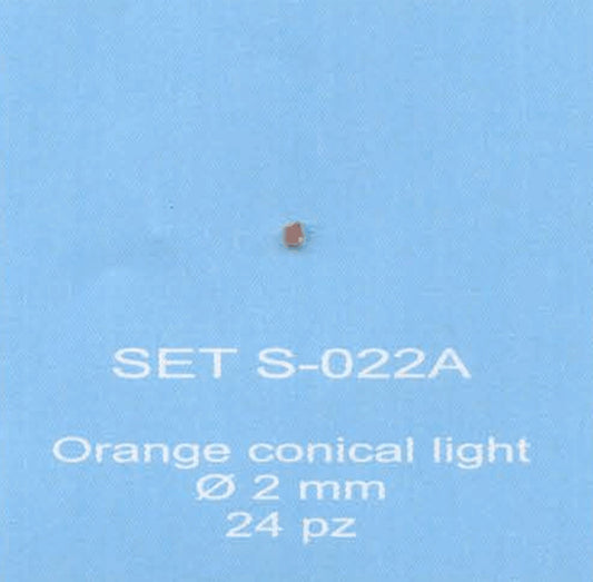 ABC ACCESSORI-SPARE PARTS SETS022A FANALINO CONICO ARANCIO - CONICAL ORANGE LIG