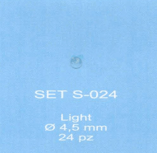 ABC ACCESSORI-SPARE PARTS SETS024 FANALINO BIANCO -TRANSPARENT LIGHT Ø 4,5 (24