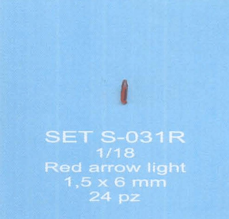 ABC ACCESSORI-SPARE PARTS SETS031R FANALINO A FRECCIA ROSSO / RED ARROW LIGHT