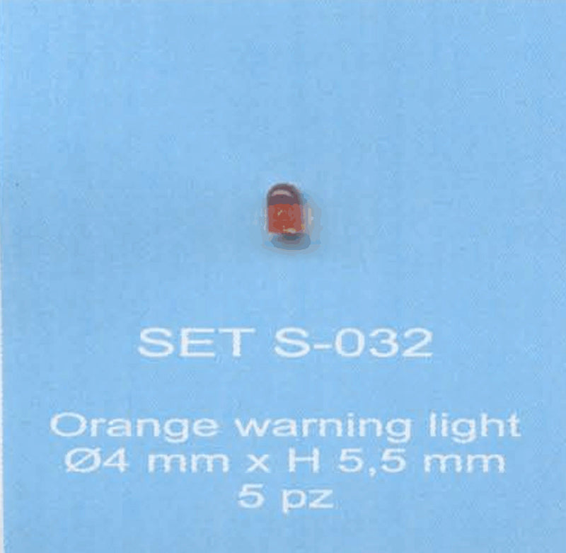 ABC ACCESSORI-SPARE PARTS SETS032 LAMPEGGIANTE ARANCIO / ORANGE WARNING LIGHT Ø