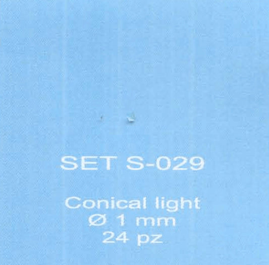 ABC ACCESSORI-SPARE PARTS SETS029 FANALINO CONICO TRASPARENTE / CONICAL TRANSPAR