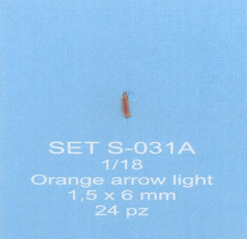 ABC ACCESSORI-SPARE PARTS SETS031A FANALINO A FRECCIA ARANCIO / ORANGE ARROW L