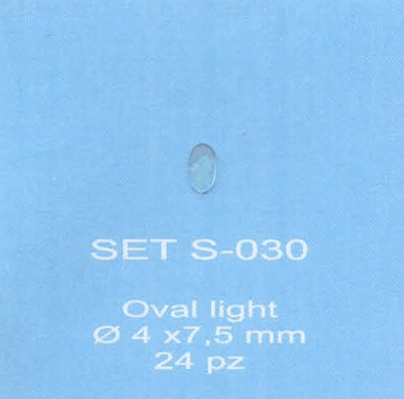ABC ACCESSORI-SPARE PARTS SETS030 FANALINO OVALE TRASPARENTE / OVAL TRANSPARENT