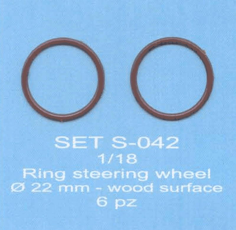 ABC ACCESSORI-SPARE PARTS SETS042 GHIERA VOLANTE TIPO LEGNO / RING STEERING WH