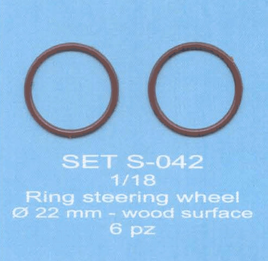 ABC ACCESSORI-SPARE PARTS SETS042 GHIERA VOLANTE TIPO LEGNO / RING STEERING WH