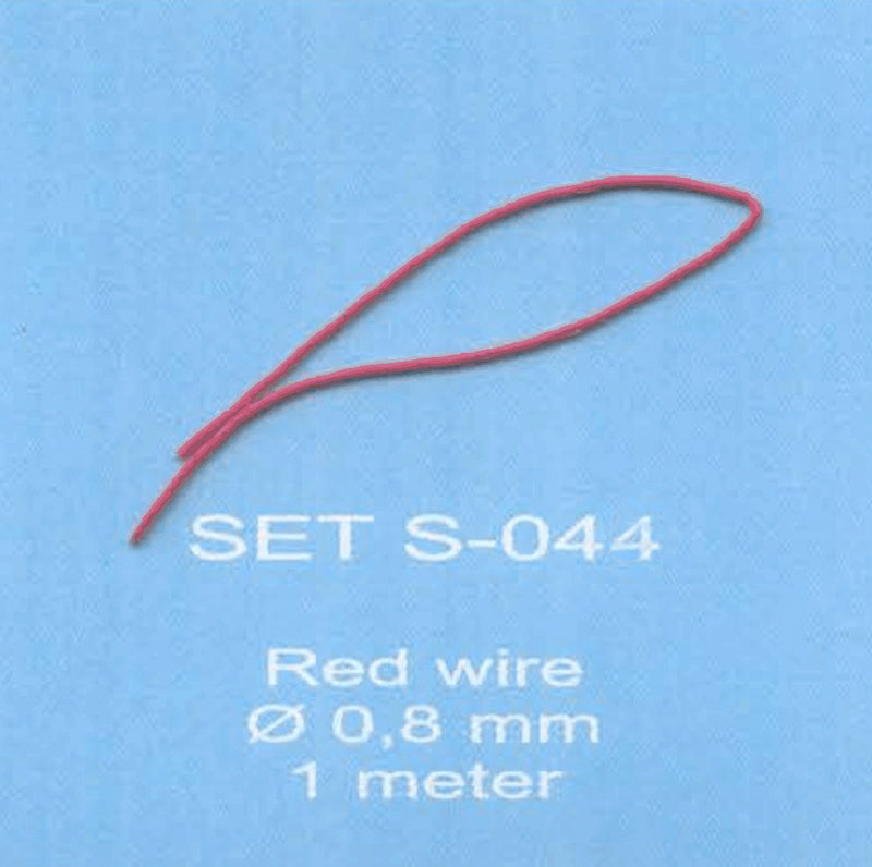 ABC ACCESSORI-SPARE PARTS SETS044 FILO ROSSO / RED WIRE Ø 0,8 mm 1 meter
