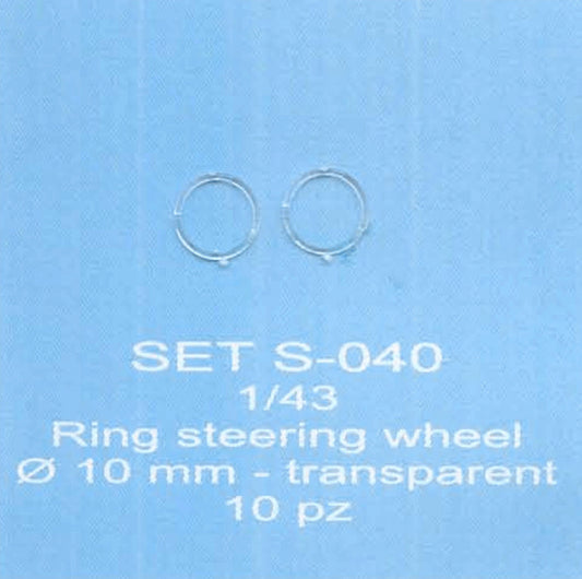 ABC ACCESSORI-SPARE PARTS SETS040 GHIERA VOLANTE TRASPARENTE (TYPE 8 NARDI T) /
