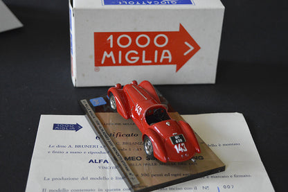 ABCxBRUNERI 1938 ALFA ROMEO 3000 XII MILLE MIGLIA 1938 BIONDETTI - STEFANI # 143